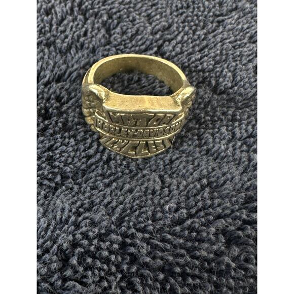 Harley Davidson Motor Cycles Ring Biker Style Heavy Band - Picture 2 of 4